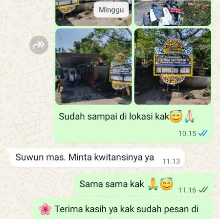 Pengiriman Papan Bunga Duka Jatiwarna Pondokmelati
